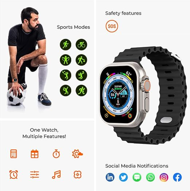 Reloj Inteligente Smartwatch Ultra T800